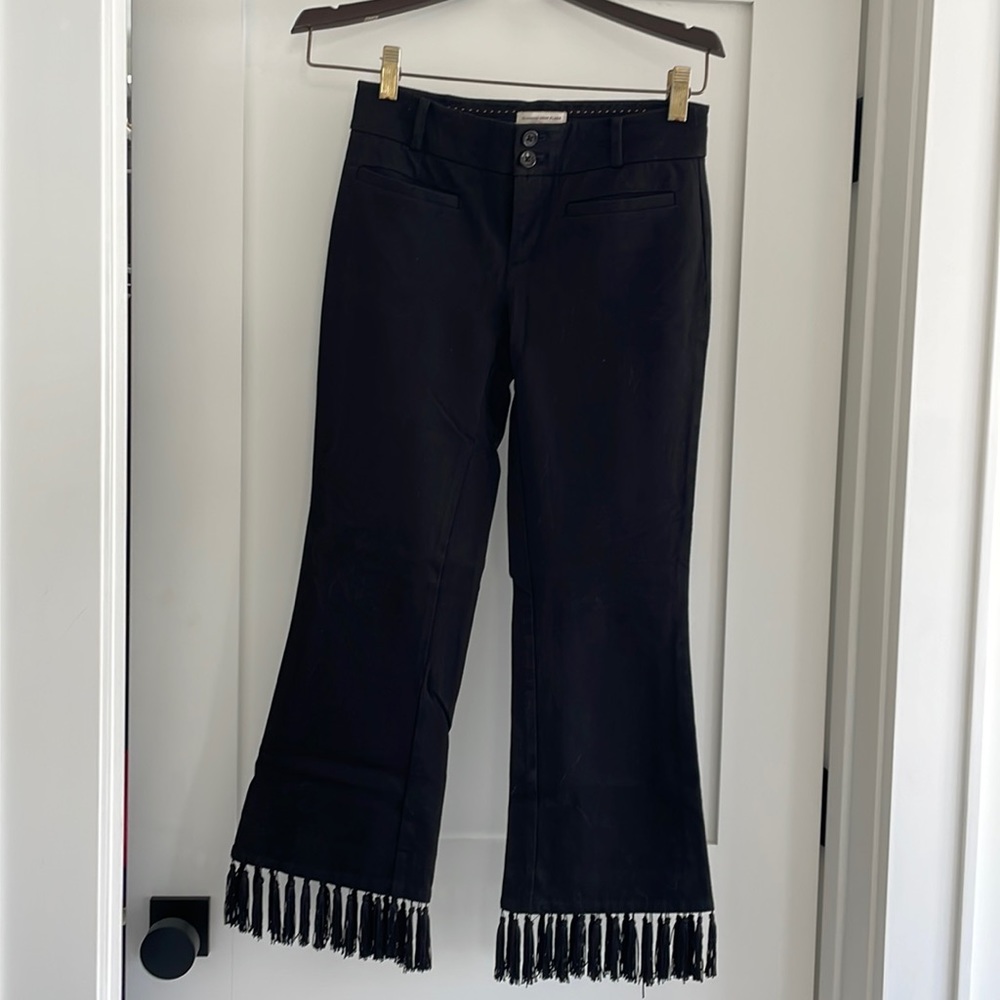 Tassel black pants